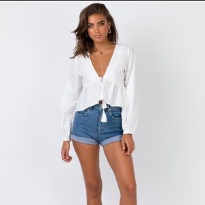 Princess Polly Tie Front Top